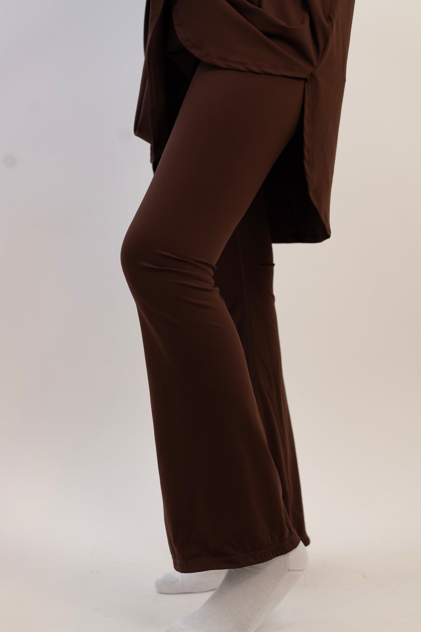 Brown Flarred Leggings