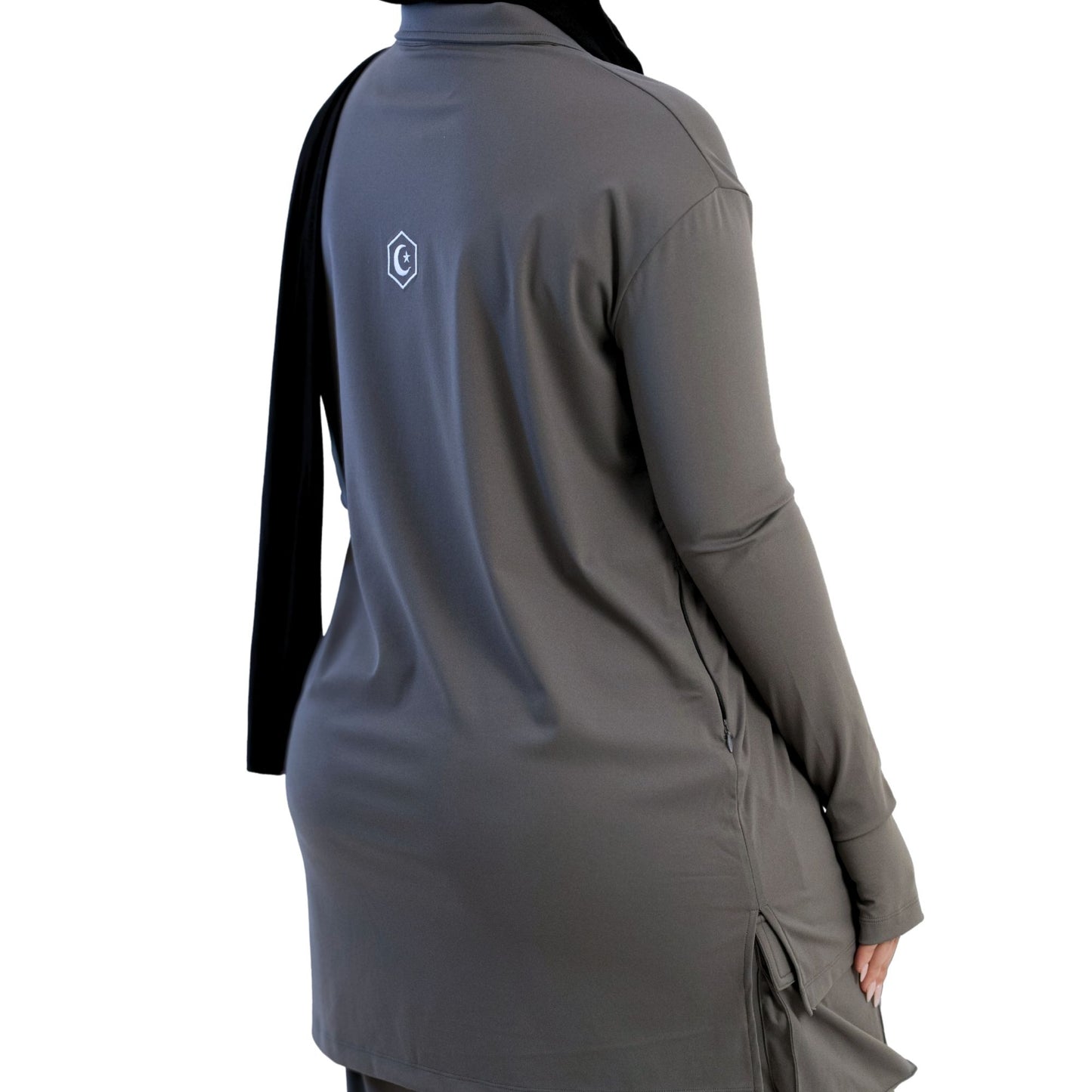 Softform Sculpted Tunic Top - Grey