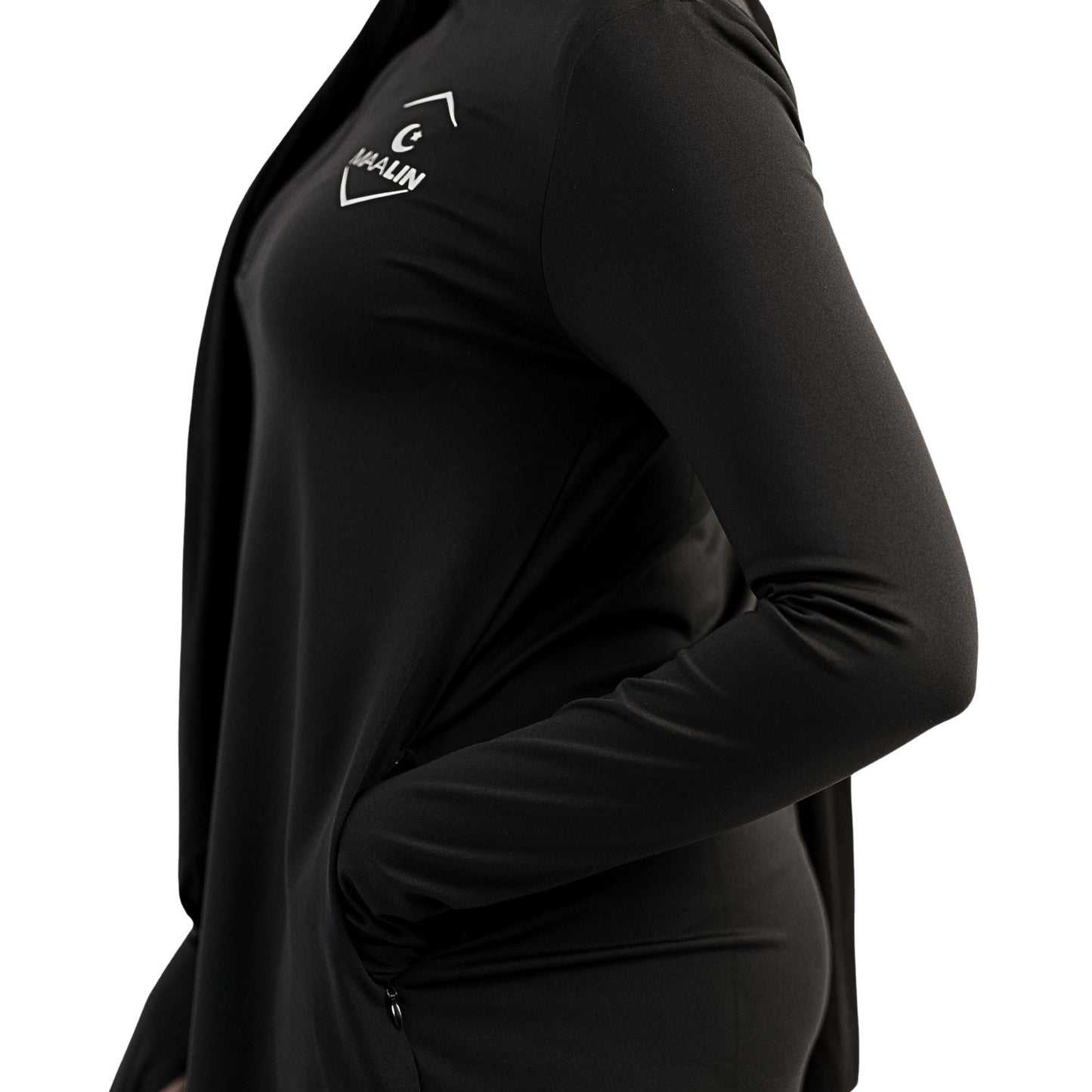 Core Zip Top - Black