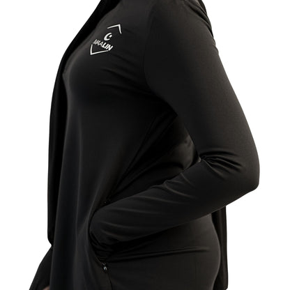 Core Zip Top - Black