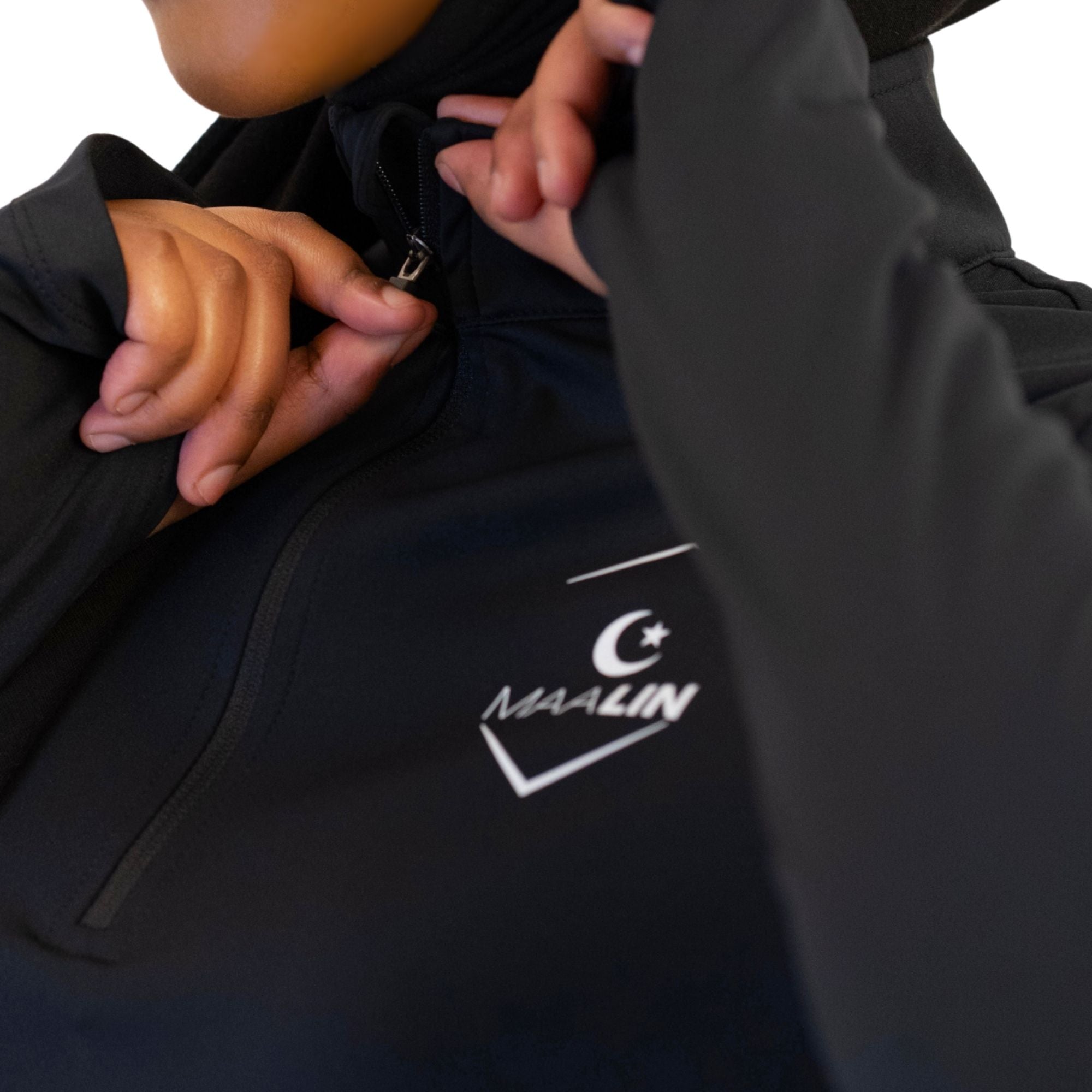 Core Zip Top - Black – maalinactive