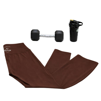 Flared Leggings - Brown