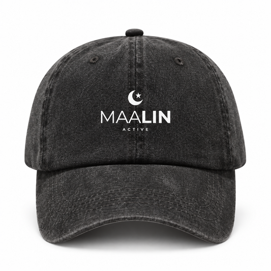 MAALIN Washed Cap - Charcoal