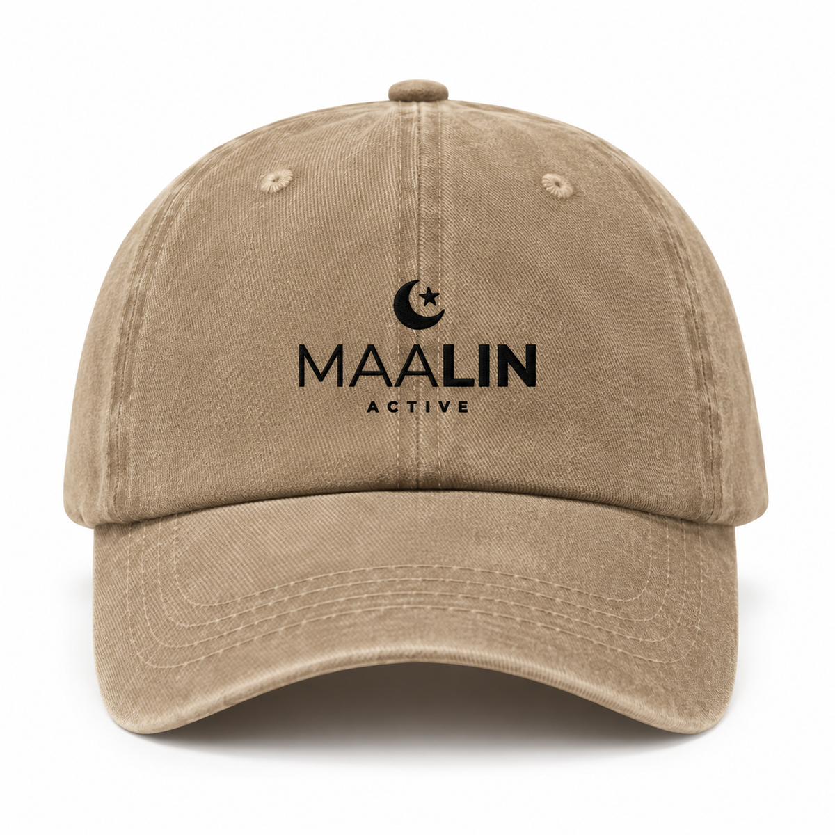 MAALIN Washed Cap - Beige