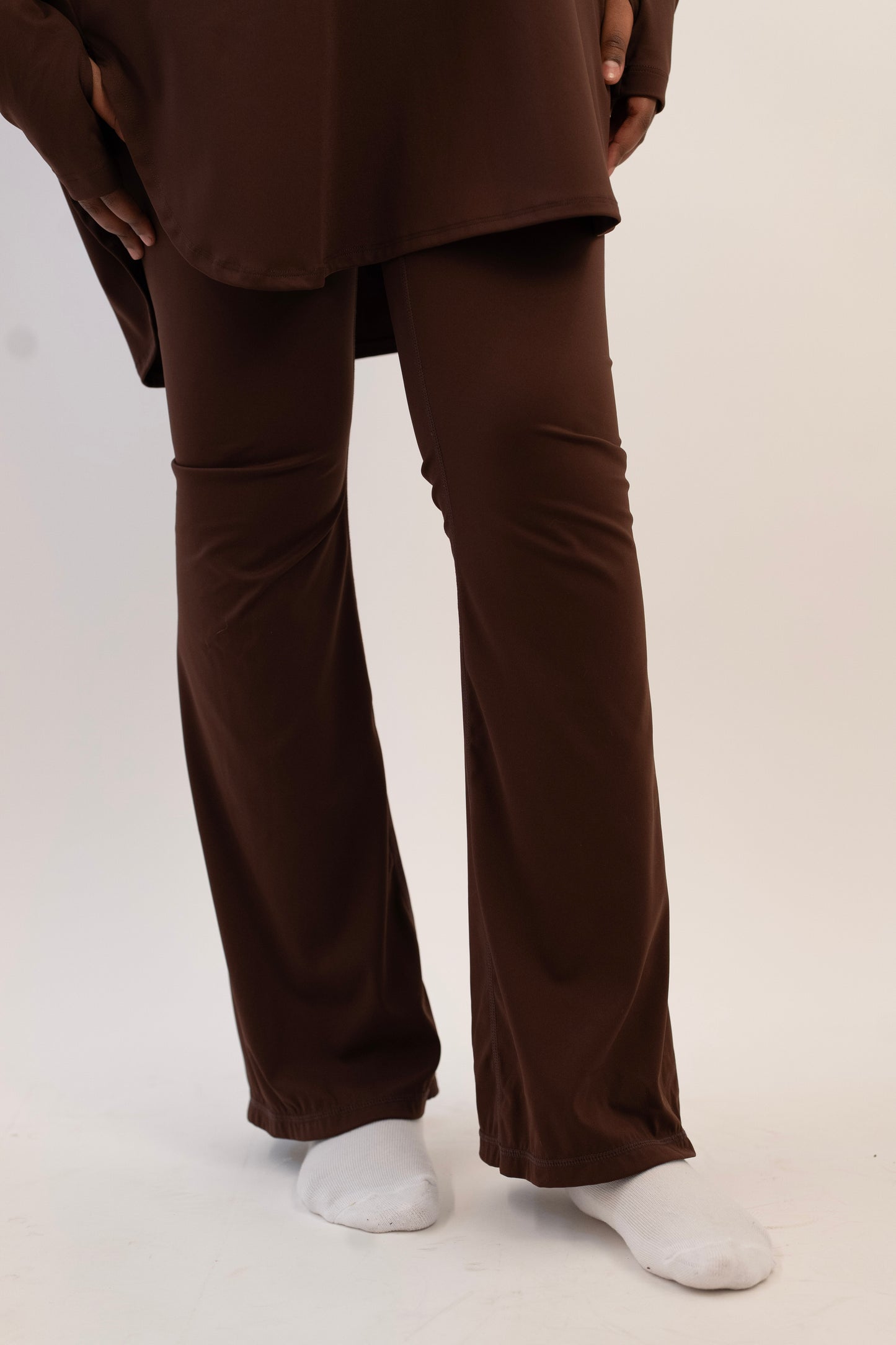 Brown Flarred Leggings