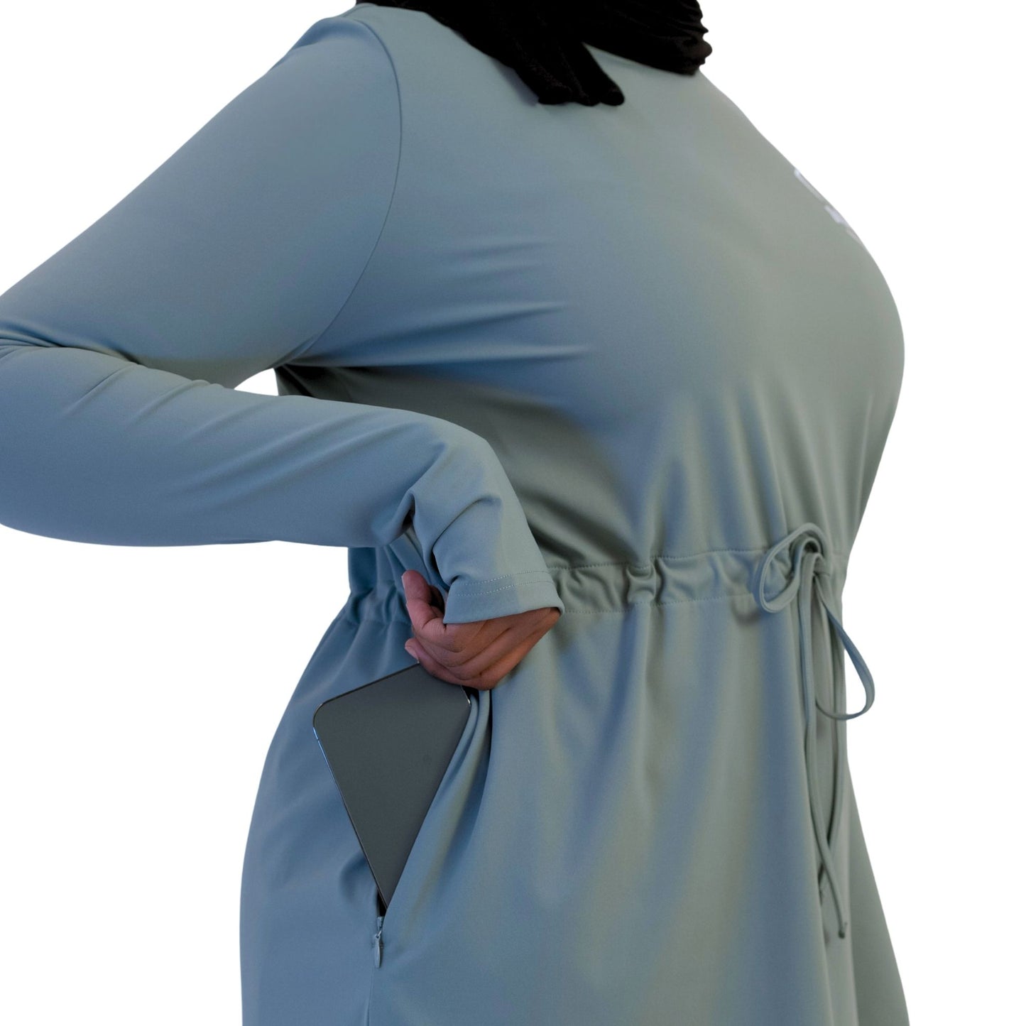 Softform Cinch Tunic Top - Sage