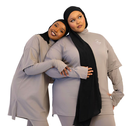 Everyday Oversized Tee - Taupe Grey