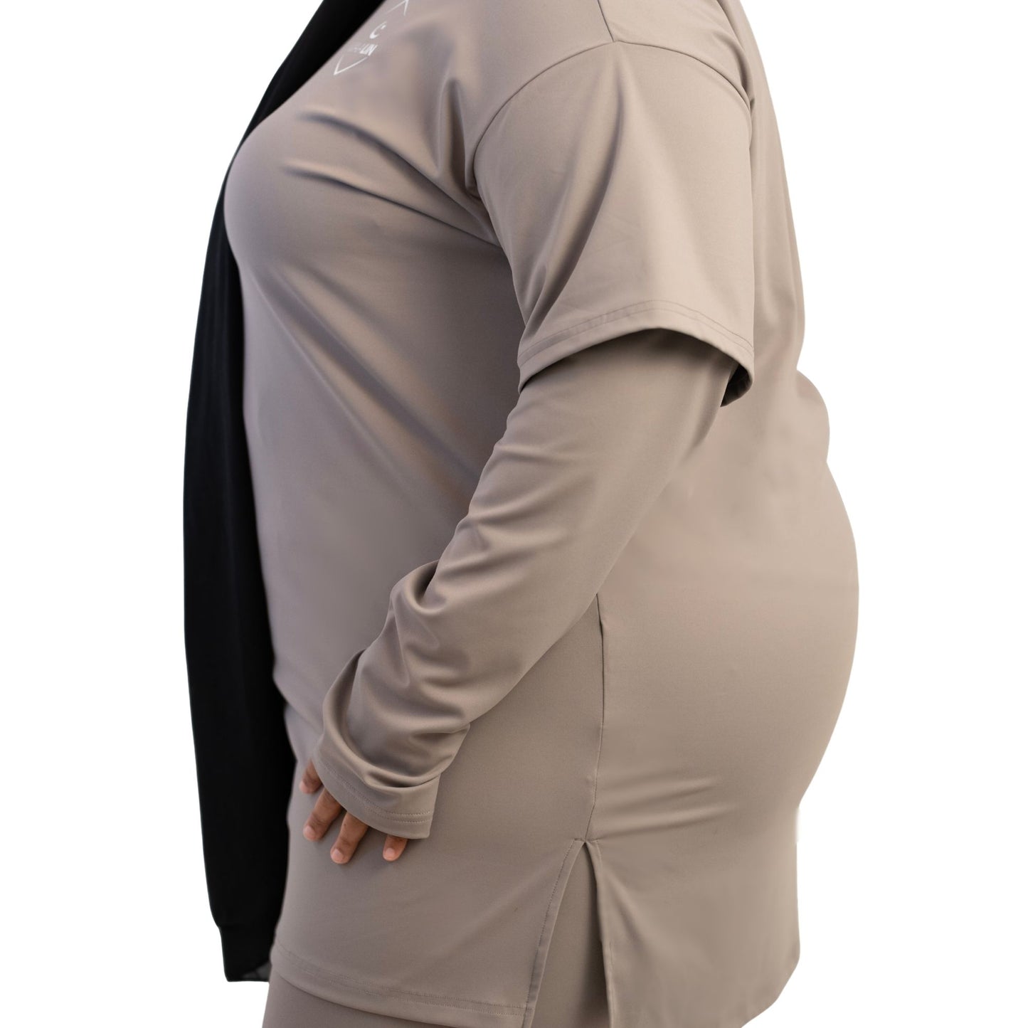 Everyday Oversized Tee - Taupe Grey