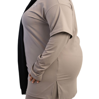 Everyday Oversized Tee - Taupe Grey